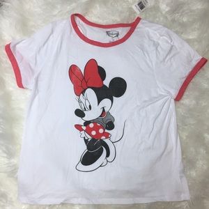 NWT 1X Disney Minnie Mouse Burnout TShirt